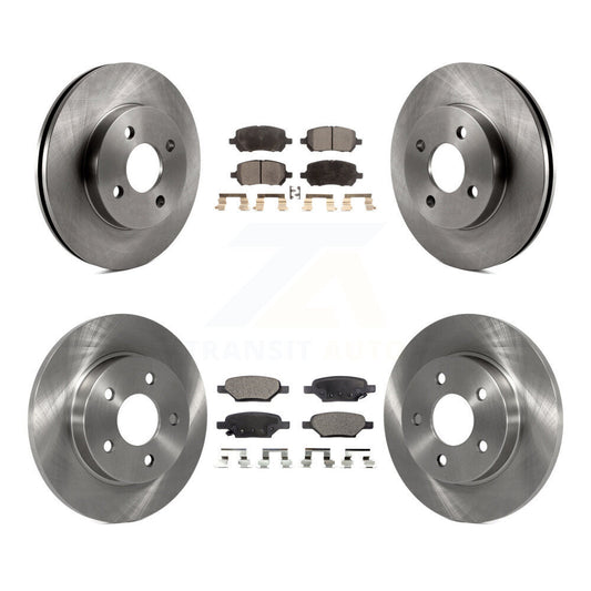 [Avant + Arrière] Kit de Disque et plaquette (semi-métallique) de frein pour Pontiac G5 Pursuit avec Drum Brakes K8F-100759