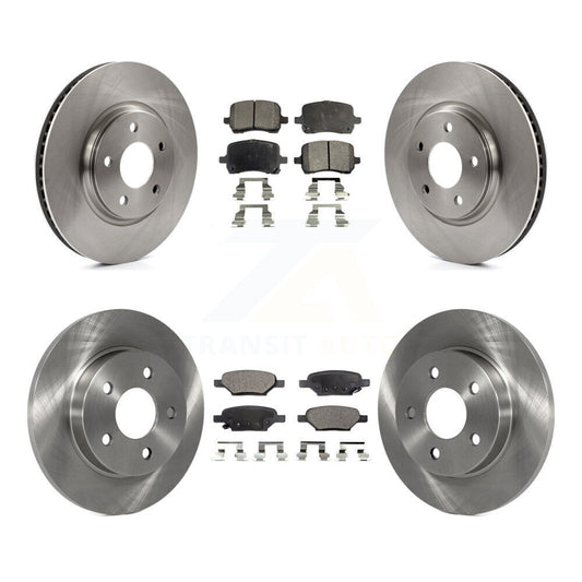 [Avant + Arrière] Kit de Disque et plaquette (semi-métallique) de frein pour Chevrolet Cobalt Saturn Ion HHR Malibu Pontiac G6 Pursuit K8F-100760