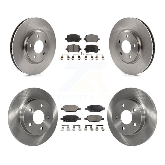 [Avant + Arrière] Kit de Disque et plaquette (semi-métallique) de frein pour Chevrolet Malibu Pontiac G6 Cobalt Saturn Aura G5 K8F-100761