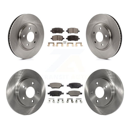 [Avant + Arrière] Kit de Disque et plaquette (semi-métallique) de frein pour 2010 Pontiac G5 avec Brakes K8F-100762