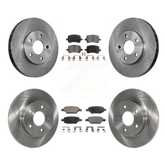 [Avant + Arrière] Kit de Disque et plaquette (semi-métallique) de frein pour Chevrolet Malibu Pontiac G6 avec 276mm Diameter Rotor K8F-100766