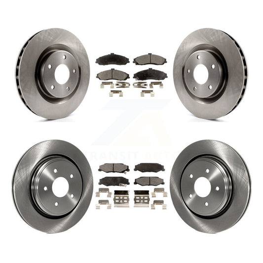[Avant + Arrière] Kit de Disque et plaquette (semi-métallique) de frein pour 2006-2008 Cadillac XLR Naturally Aspirated avec Heavy Duty Brakes K8F-100768
