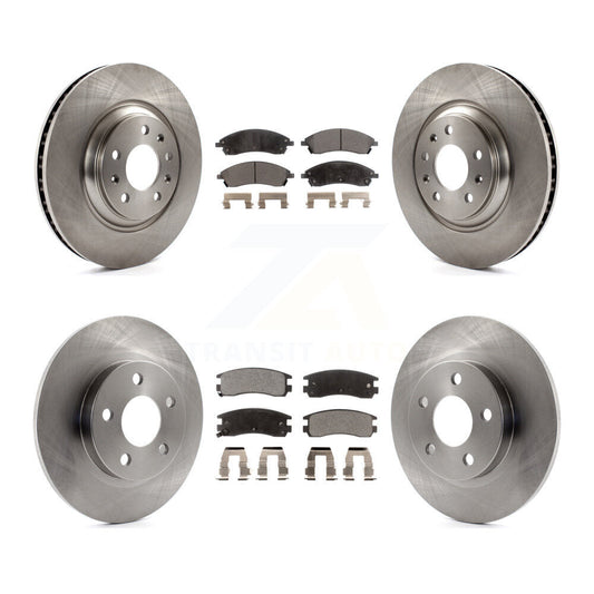 [Avant + Arrière] Kit de Disque et plaquette (semi-métallique) de frein pour 2004 Pontiac Bonneville GXP K8F-100770