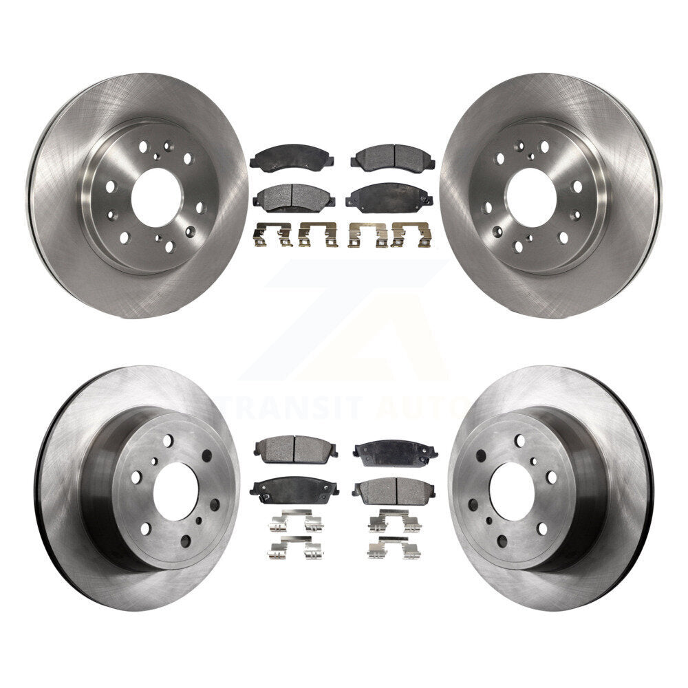 [Avant + Arrière] Kit de Disque et plaquette (semi-métallique) de frein pour 2007 Chevrolet Tahoe GMC Suburban 1500 Yukon Cadillac Avalanche XL Escalade ESV EXT K8F-100772