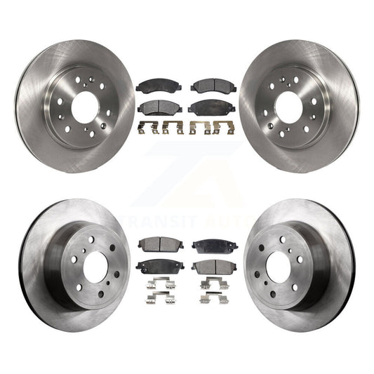 [Avant + Arrière] Kit de Disque et plaquette (semi-métallique) de frein pour 2007 Chevrolet Tahoe GMC Suburban 1500 Yukon Cadillac Avalanche XL Escalade ESV EXT K8F-100772