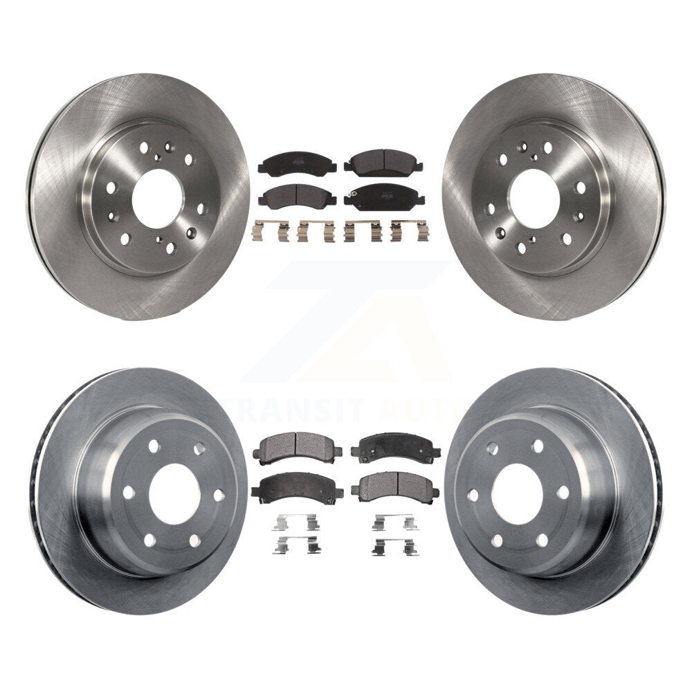 [Avant + Arrière] Kit de Disque et plaquette (semi-métallique) de frein pour 2009-2014 Chevrolet Express 1500 GMC Savana K8F-100775