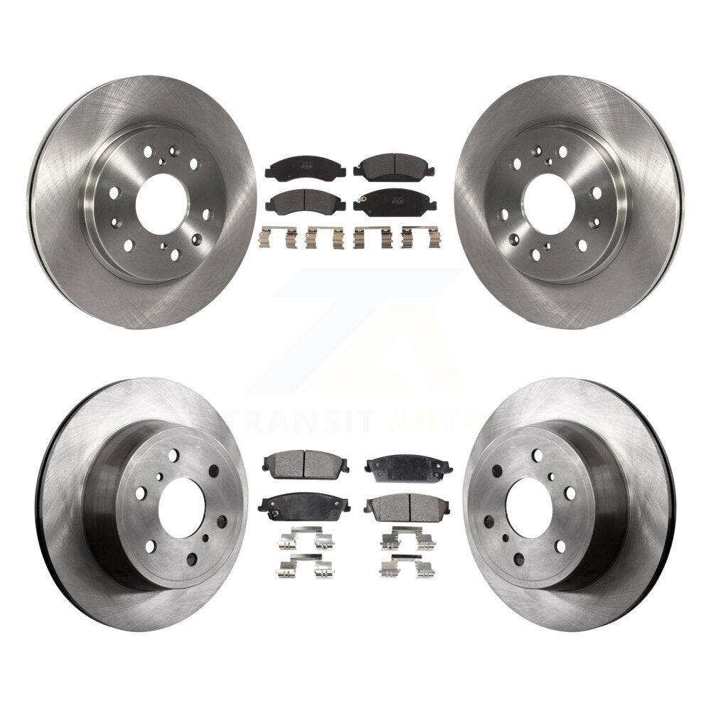 [Avant + Arrière] Kit de Disque et plaquette (semi-métallique) de frein pour Chevrolet Silverado 1500 GMC Sierra Tahoe Suburban Yukon Cadillac XL Avalanche Escalade ESV EXT K8F-100776