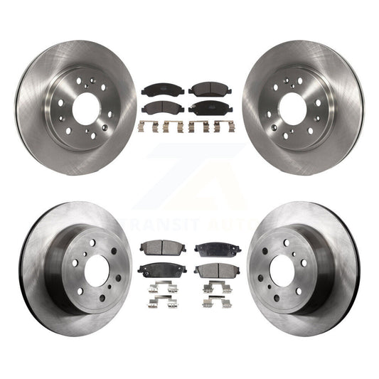 [Avant + Arrière] Kit de Disque et plaquette (semi-métallique) de frein pour Chevrolet Silverado 1500 GMC Sierra Tahoe Suburban Yukon Cadillac XL Avalanche Escalade ESV EXT K8F-100776