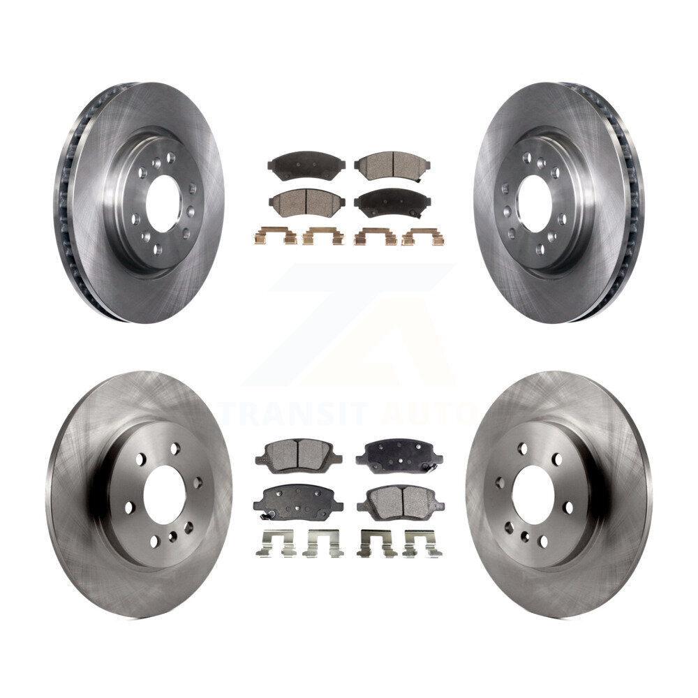[Avant + Arrière] Kit de Disque et plaquette (semi-métallique) de frein pour Chevrolet Uplander Buick Terraza Pontiac Montana Saturn Relay K8F-100783