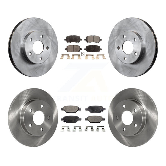 [Avant + Arrière] Kit de Disque et plaquette (semi-métallique) de frein pour 2007-2010 Pontiac G5 avec Drum Brakes K8F-100791