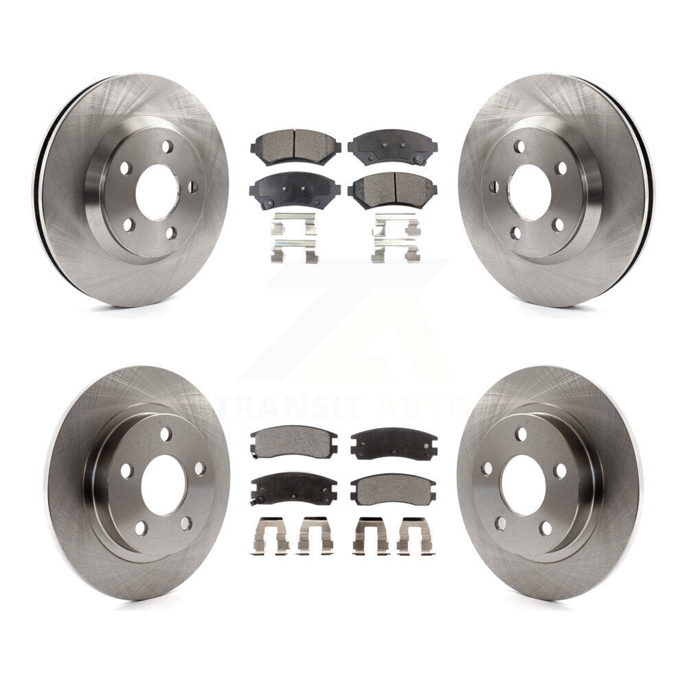 [Avant + Arrière] Kit de Disque et plaquette (semi-métallique) de frein pour 2005 Buick LeSabre Pontiac Bonneville Park Avenue K8F-100795