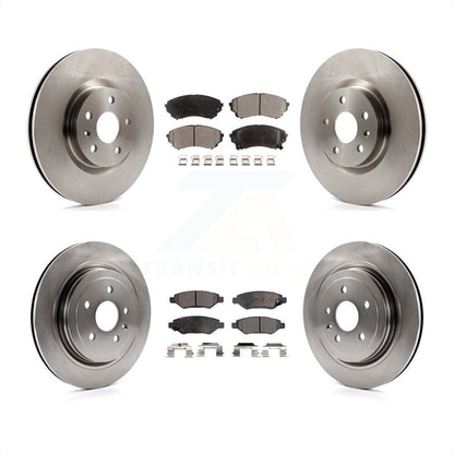 [Avant + Arrière] Kit de Disque et plaquette (semi-métallique) de frein pour Cadillac CTS avec Heavy Duty Brakes K8F-100802 par Transit Auto