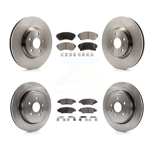 [Avant + Arrière] Kit de Disque et plaquette (semi-métallique) de frein pour Cadillac CTS avec Heavy Duty Brakes K8F-100802 par Transit Auto