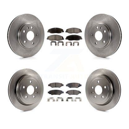 [Avant + Arrière] Kit de Disque et plaquette (semi-métallique) de frein pour Cadillac CTS sans Heavy Duty Brakes K8F-100811