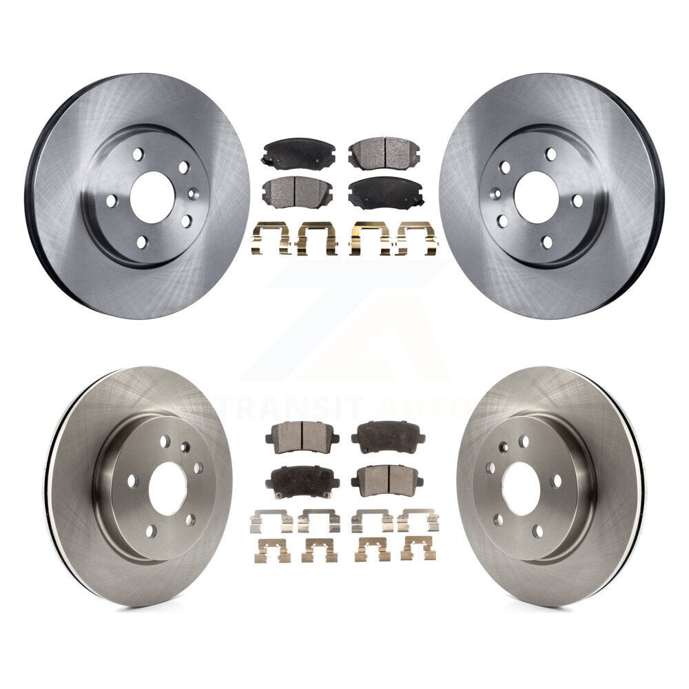 [Avant + Arrière] Kit de Disque et plaquette (semi-métallique) de frein pour Chevrolet Malibu Impala Buick LaCrosse Limited Allure K8F-100818