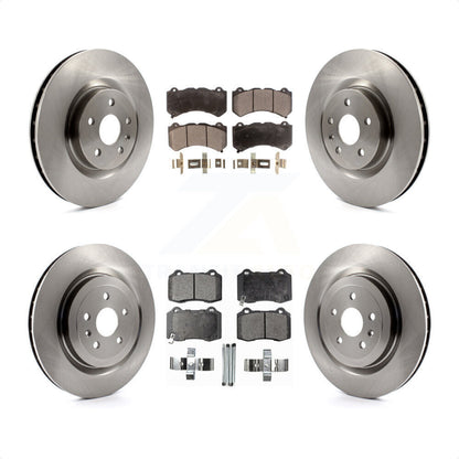 [Avant + Arrière] Kit de Disque et plaquette (semi-métallique) de frein pour 2014 Chevrolet Camaro ZL1 K8F-100820 par Transit Auto