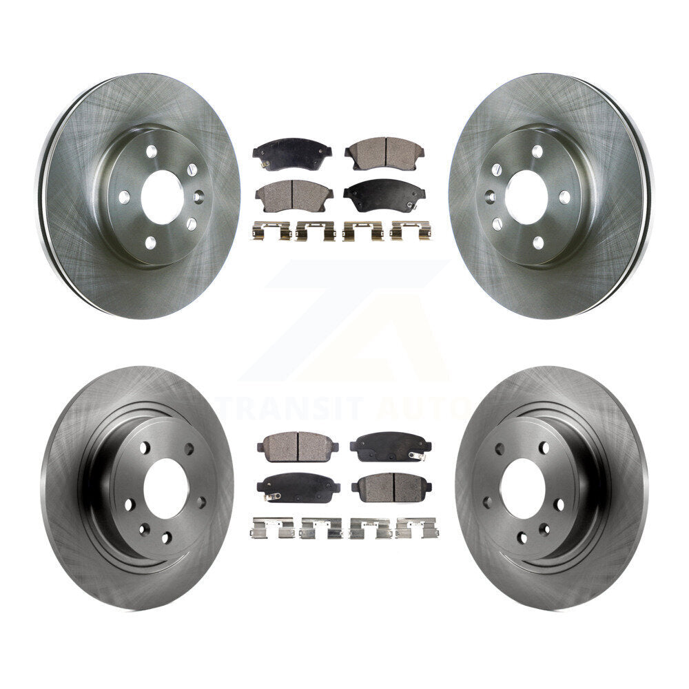 [Avant + Arrière] Kit de Disque et plaquette (semi-métallique) de frein pour 2013 Chevrolet Cruze avec 292mm Diameter Rotor K8F-100824
