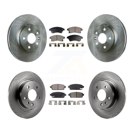 [Avant + Arrière] Kit de Disque et plaquette (semi-métallique) de frein pour 2013 Chevrolet Cruze avec 292mm Diameter Rotor K8F-100824