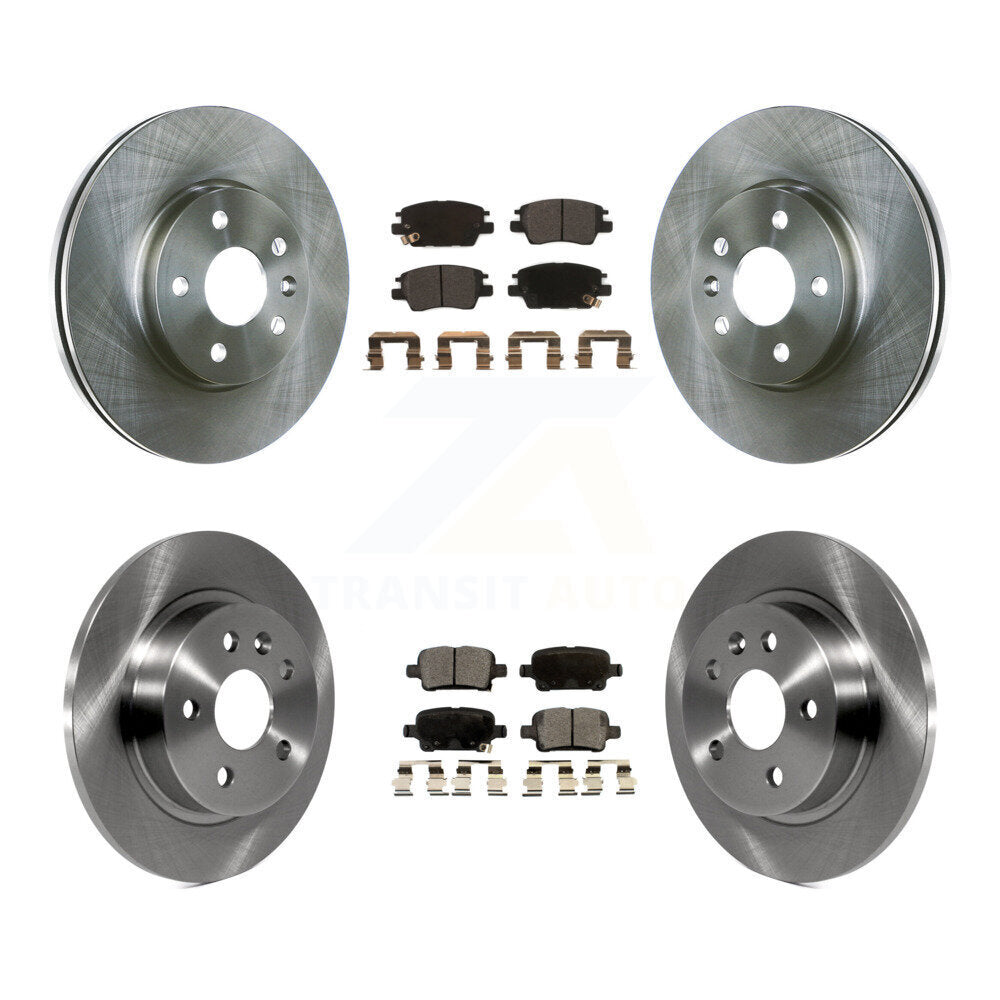 [Avant + Arrière] Kit de Disque et plaquette (semi-métallique) de frein pour 2016 Chevrolet Cruze avec 268mm Diameter Rotor K8F-100825