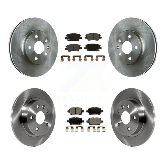 [Avant + Arrière] Kit de Disque et plaquette (semi-métallique) de frein pour 2016 Chevrolet Cruze avec 268mm Diameter Rotor K8F-100825