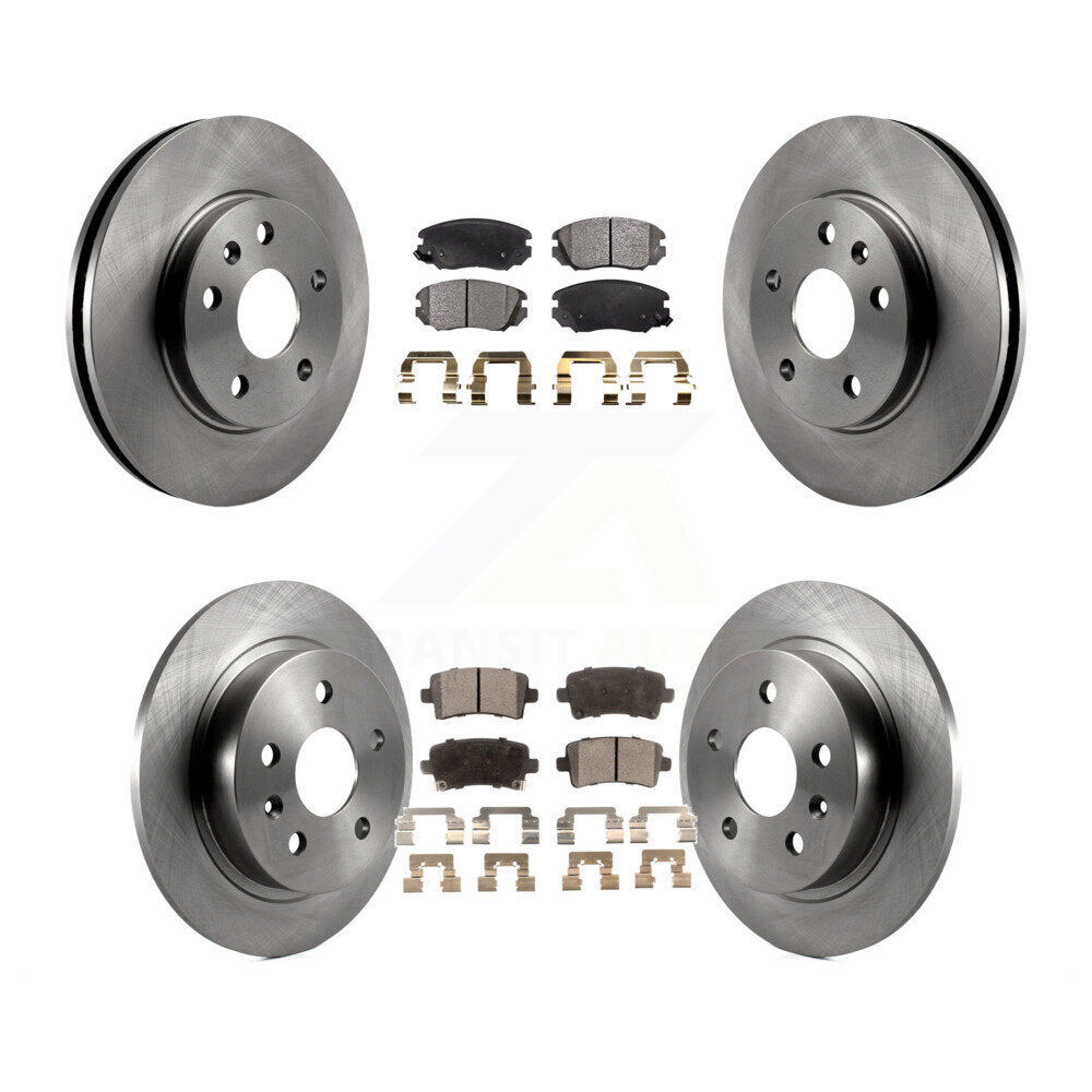 [Avant + Arrière] Kit de Disque et plaquette (semi-métallique) de frein pour Chevrolet Malibu Limited K8F-100828