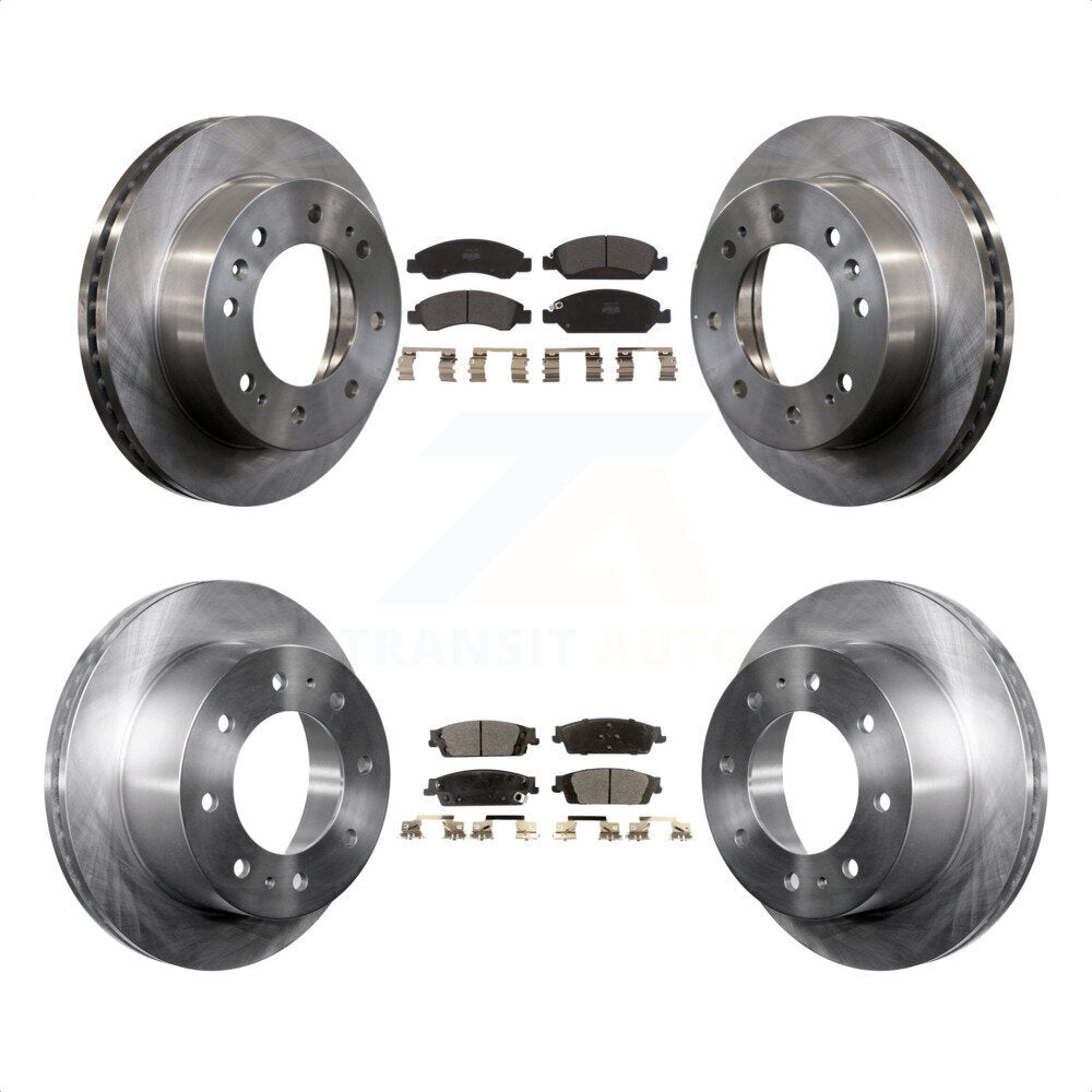 [Avant + Arrière] Kit de Disque et plaquette (semi-métallique) de frein pour Chevrolet Suburban K8F-100830 par Transit Auto