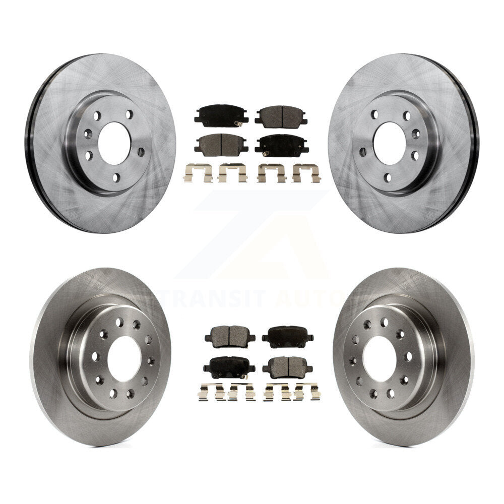 [Avant + Arrière] Kit de Disque et plaquette (semi-métallique) de frein pour Chevrolet Equinox Malibu GMC Terrain Buick LaCrosse K8F-100832