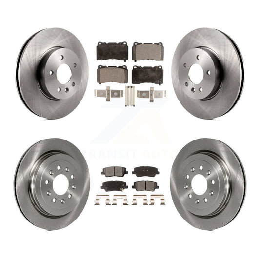 [Avant + Arrière] Kit de Disque et plaquette (semi-métallique) de frein pour 2013-2015 Cadillac ATS avec 321mm Diameter Rotor K8F-100835