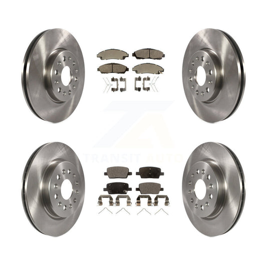 [Avant + Arrière] Kit de Disque et plaquette (semi-métallique) de frein pour Chevrolet Traverse GMC Acadia Buick Enclave Blazer K8F-100836