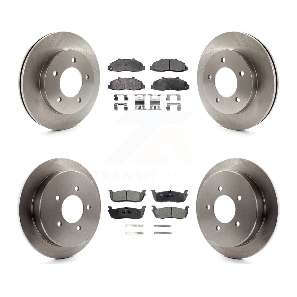 [Avant + Arrière] Kit de Disque et plaquette (semi-métallique) de frein pour Ford F-150 4WD K8F-100842
