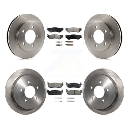 [Avant + Arrière] Kit de Disque et plaquette (semi-métallique) de frein pour 1999-2001 Ford Expedition Lincoln Navigator avec 14mm Wheel Lugs 4WD K8F-100853