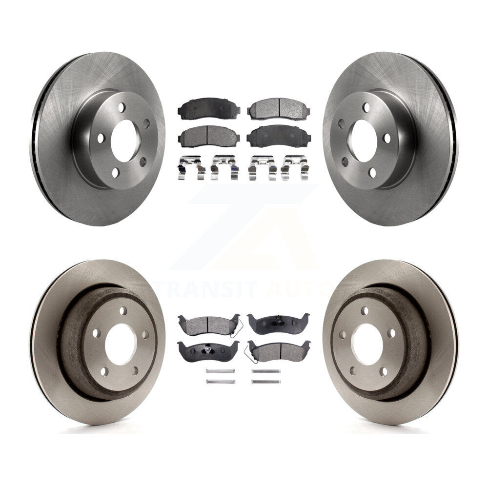 [Avant + Arrière] Kit de Disque et plaquette (semi-métallique) de frein pour Ford Ranger Mazda B4000 K8F-100857