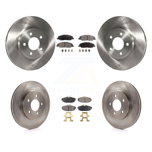 [Avant + Arrière] Kit de Disque et plaquette (semi-métallique) de frein pour 2009 Ford Mustang Bullitt K8F-100858