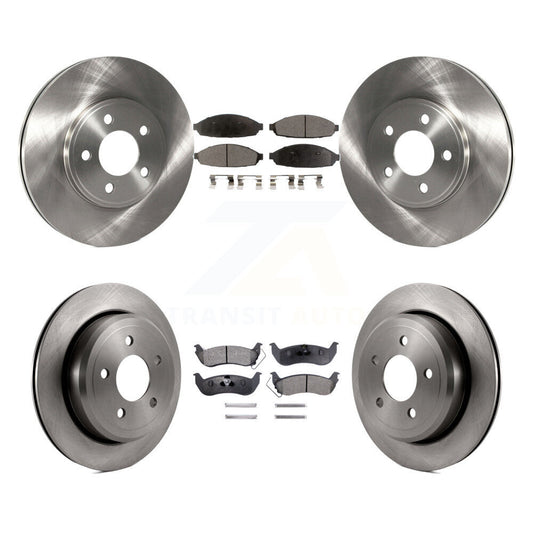 [Avant + Arrière] Kit de Disque et plaquette (semi-métallique) de frein pour Ford Crown Victoria Mercury Grand Marquis Marauder K8F-100862