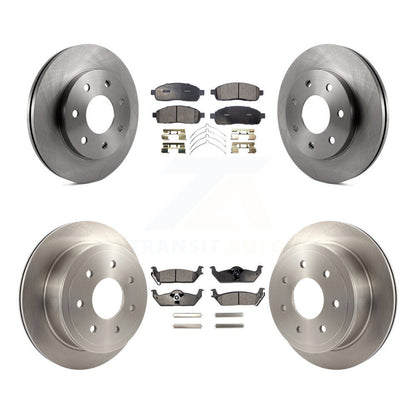 [Avant + Arrière] Kit de Disque et plaquette (semi-métallique) de frein pour Ford F-150 Lincoln Mark LT 4WD K8F-100864