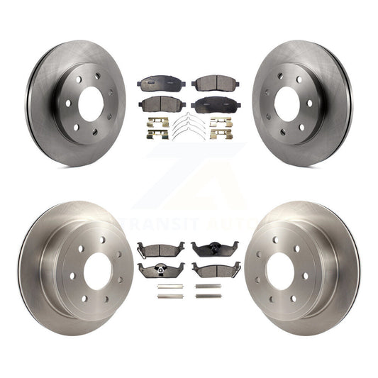 [Avant + Arrière] Kit de Disque et plaquette (semi-métallique) de frein pour Ford F-150 Lincoln Mark LT 4WD K8F-100864