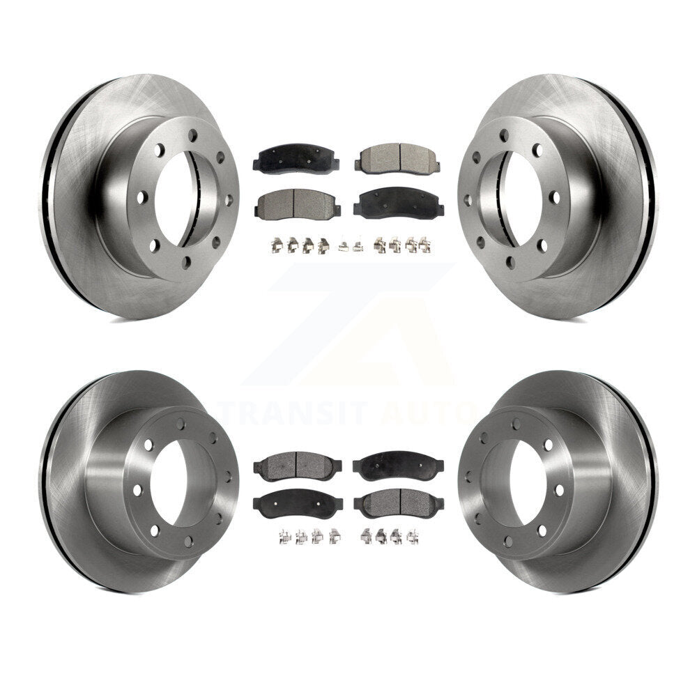 [Avant + Arrière] Kit de Disque et plaquette (semi-métallique) de frein pour 2008-2009 Ford F-250 Super Duty 4WD K8F-100868