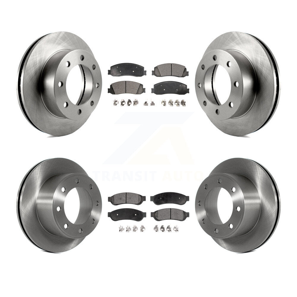 [Avant + Arrière] Kit de Disque et plaquette (semi-métallique) de frein pour Ford F-250 Super Duty F-350 4WD K8F-100870