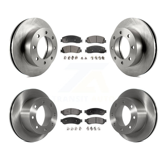 [Avant + Arrière] Kit de Disque et plaquette (semi-métallique) de frein pour Ford F-250 Super Duty F-350 4WD K8F-100870
