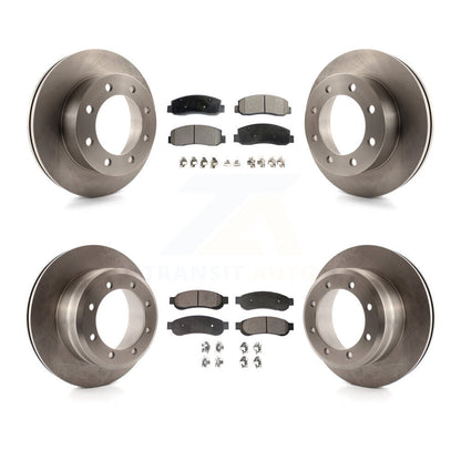 [Avant + Arrière] Kit de Disque et plaquette (semi-métallique) de frein pour 2005-2007 Ford F-350 Super Duty 4WD avec Dual Wheels K8F-100879