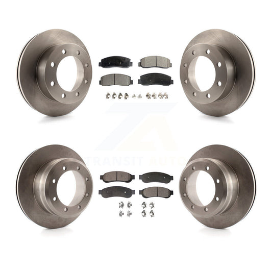 [Avant + Arrière] Kit de Disque et plaquette (semi-métallique) de frein pour 2005-2007 Ford F-350 Super Duty 4WD avec Dual Wheels K8F-100879