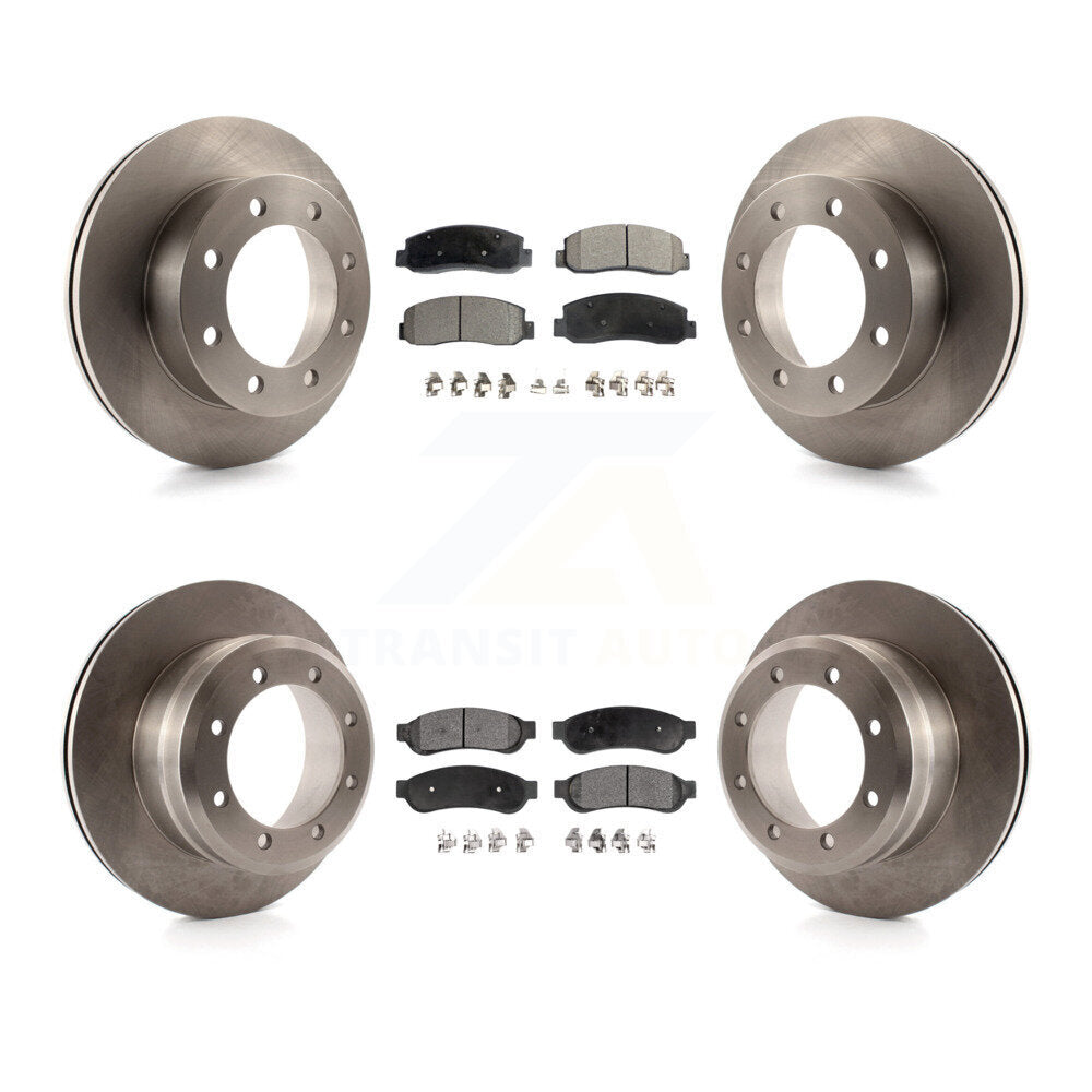 [Avant + Arrière] Kit de Disque et plaquette (semi-métallique) de frein pour Ford F-350 Super Duty F-450 K8F-100880