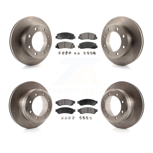 [Avant + Arrière] Kit de Disque et plaquette (semi-métallique) de frein pour Ford F-350 Super Duty F-450 K8F-100881