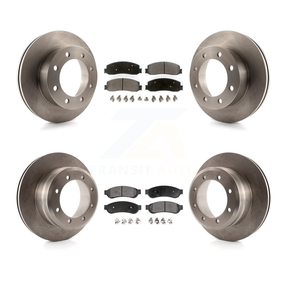 [Avant + Arrière] Kit de Disque et plaquette (semi-métallique) de frein pour 2011 Ford F-350 Super Duty 4WD avec Dual Wheels K8F-100882
