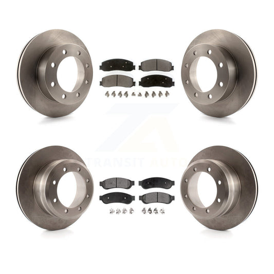 [Avant + Arrière] Kit de Disque et plaquette (semi-métallique) de frein pour 2011 Ford F-350 Super Duty 4WD avec Dual Wheels K8F-100882