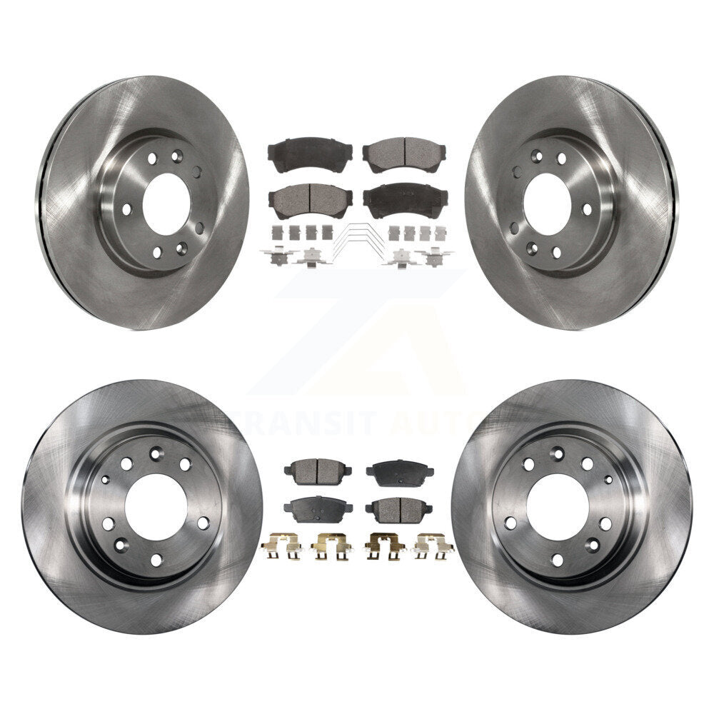[Avant + Arrière] Kit de Disque et plaquette (semi-métallique) de frein pour Ford Fusion Mazda 6 Lincoln MKZ Mercury Milan Zephyr K8F-100884