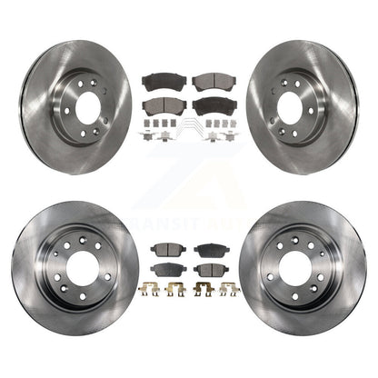 [Avant + Arrière] Kit de Disque et plaquette (semi-métallique) de frein pour Ford Fusion Mazda 6 Lincoln MKZ Mercury Milan Zephyr K8F-100884