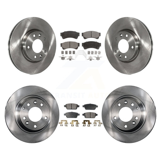[Avant + Arrière] Kit de Disque et plaquette (semi-métallique) de frein pour Ford Fusion Mazda 6 Lincoln MKZ Mercury Milan Zephyr K8F-100884