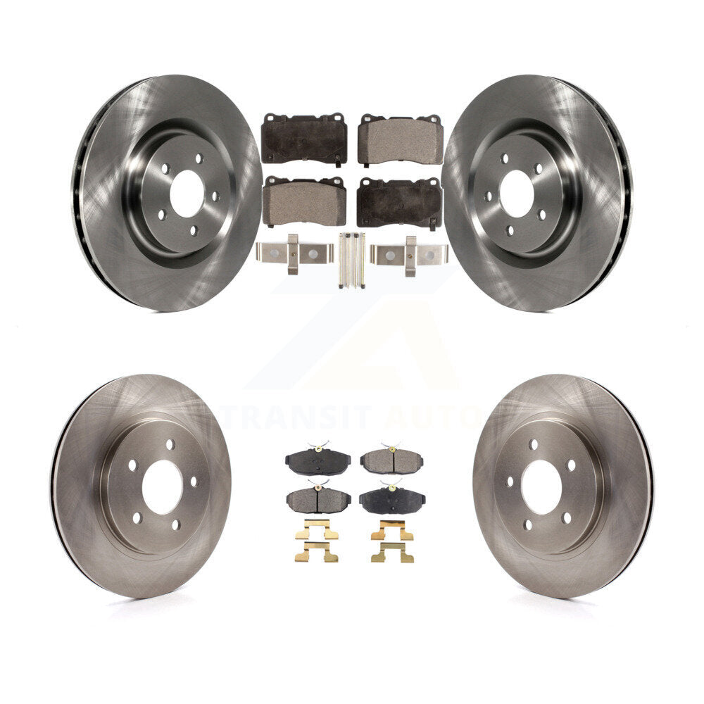 [Avant + Arrière] Kit de Disque et plaquette (semi-métallique) de frein pour Ford Mustang K8F-100886