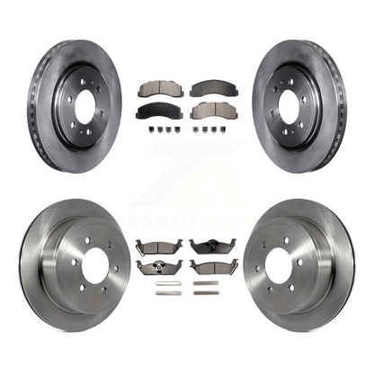 [Avant + Arrière] Kit de Disque et plaquette (semi-métallique) de frein pour 2010-2011 Ford F-150 avec 6 Lug Wheels K8F-100889